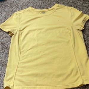Athletic Works yellow workout shirt